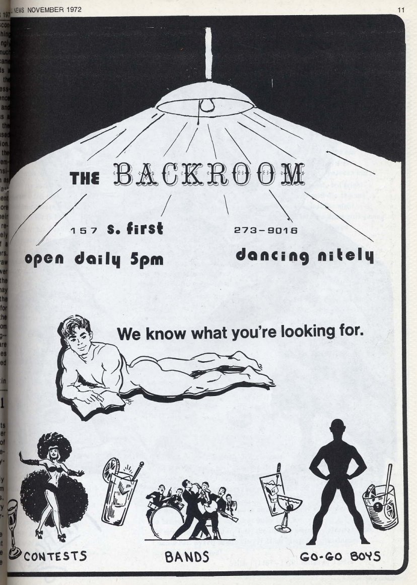 Backroom-- Bars and Clubs in the History of Gay & Lesbian Life, Wisconsin