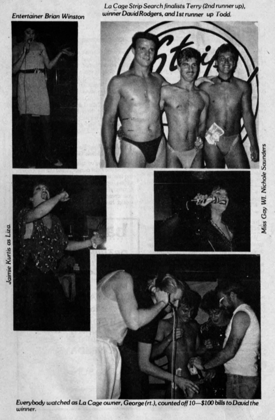 La Cage: Images-- Bars and Clubs in the History of Gay & Lesbian Life,  Wisconsin