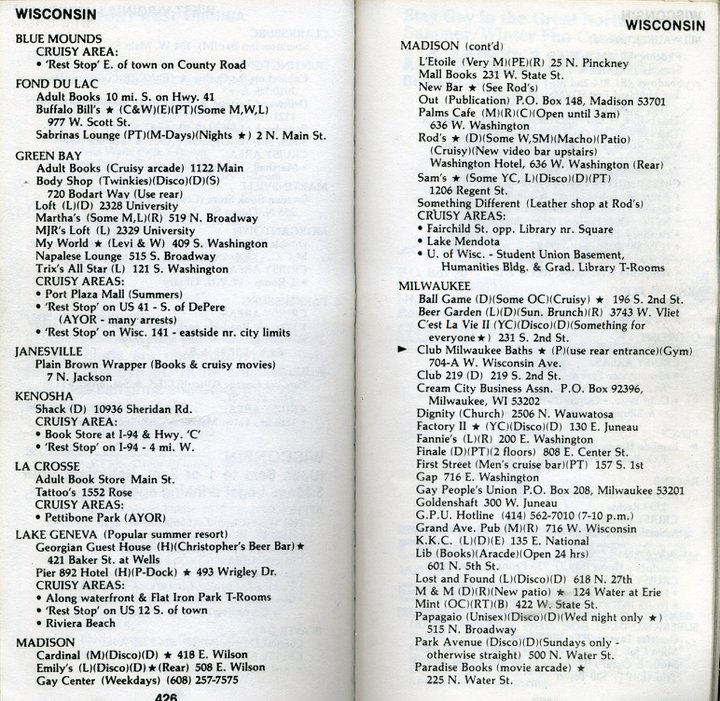 Bob Damron Guide, 1985