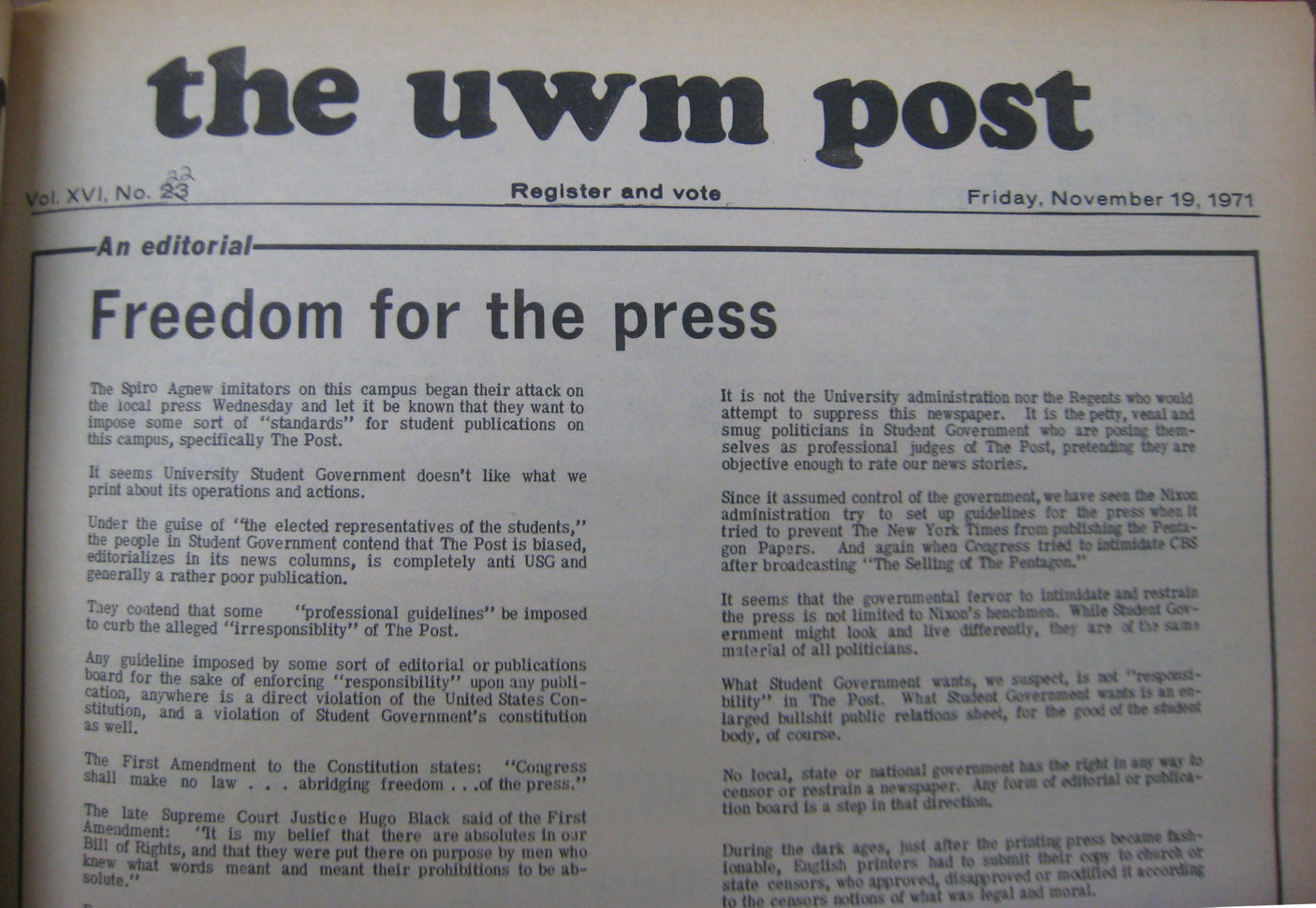 UWM Post-- Print Media in the History of Gay & Lesbian Life, Wisconsin