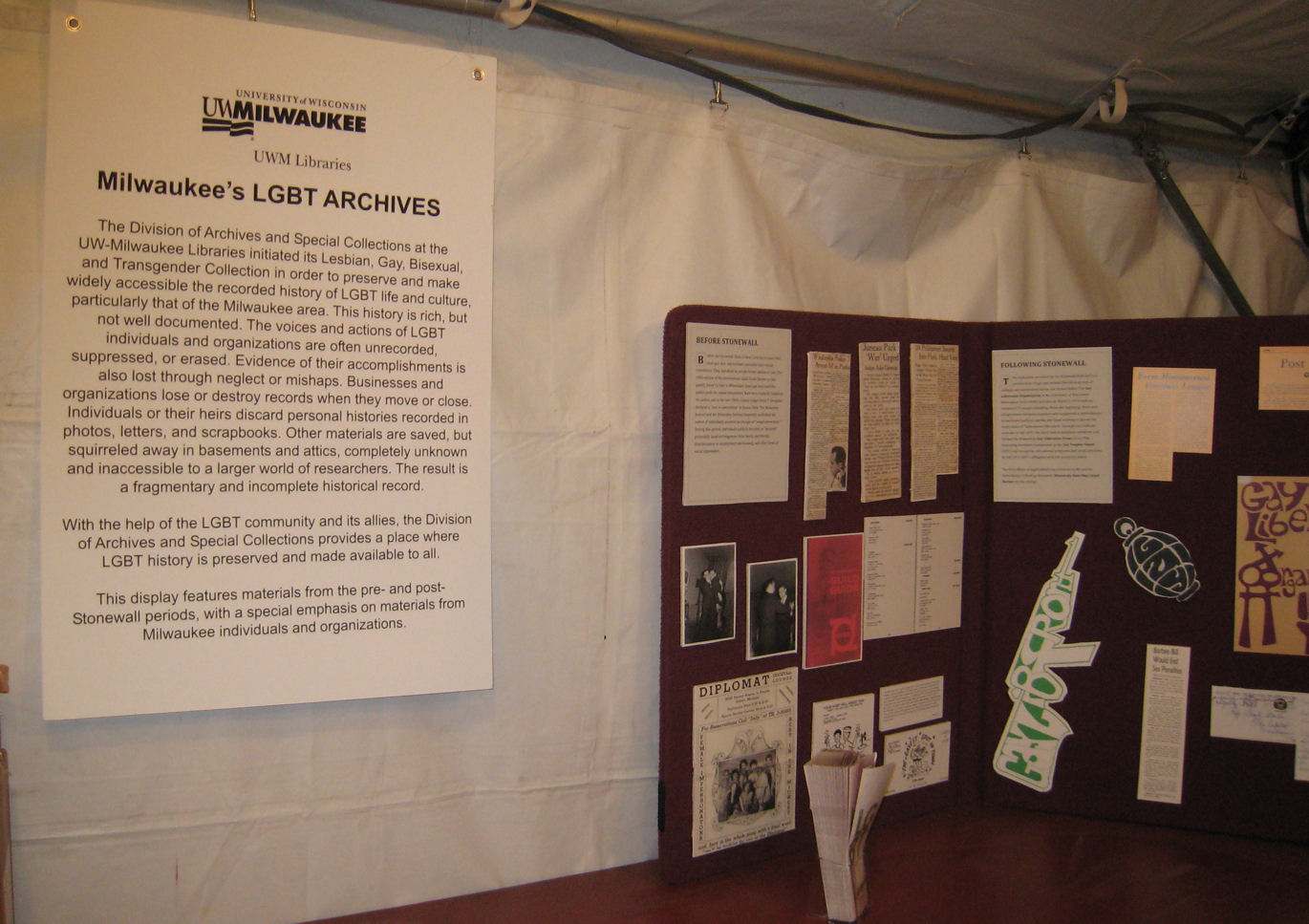 History Project at PrideFest 2009